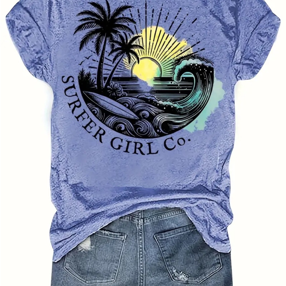 Blue Graphic Tee